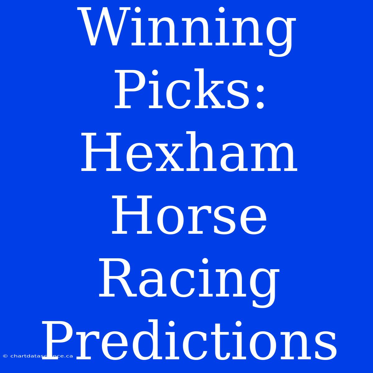 Winning Picks: Hexham Horse Racing Predictions