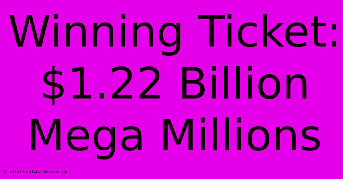 Winning Ticket: $1.22 Billion Mega Millions