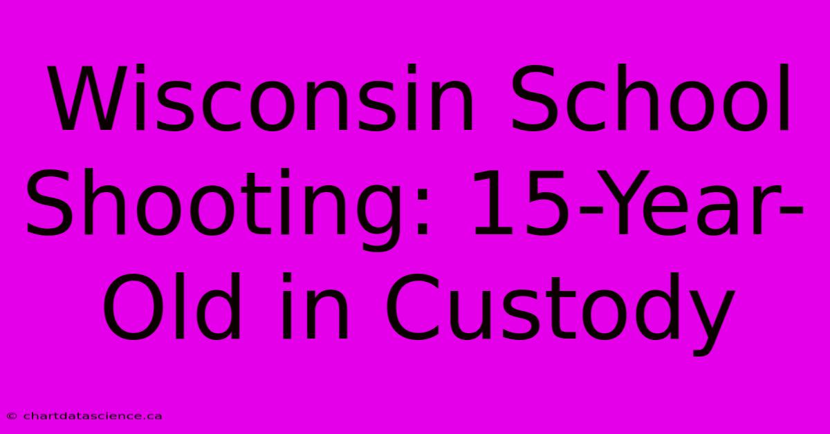 Wisconsin School Shooting: 15-Year-Old In Custody