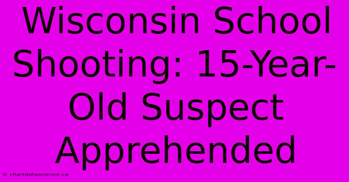 Wisconsin School Shooting: 15-Year-Old Suspect Apprehended