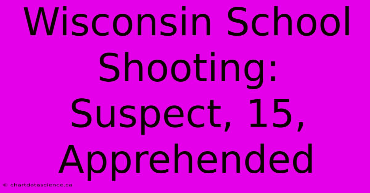 Wisconsin School Shooting: Suspect, 15, Apprehended