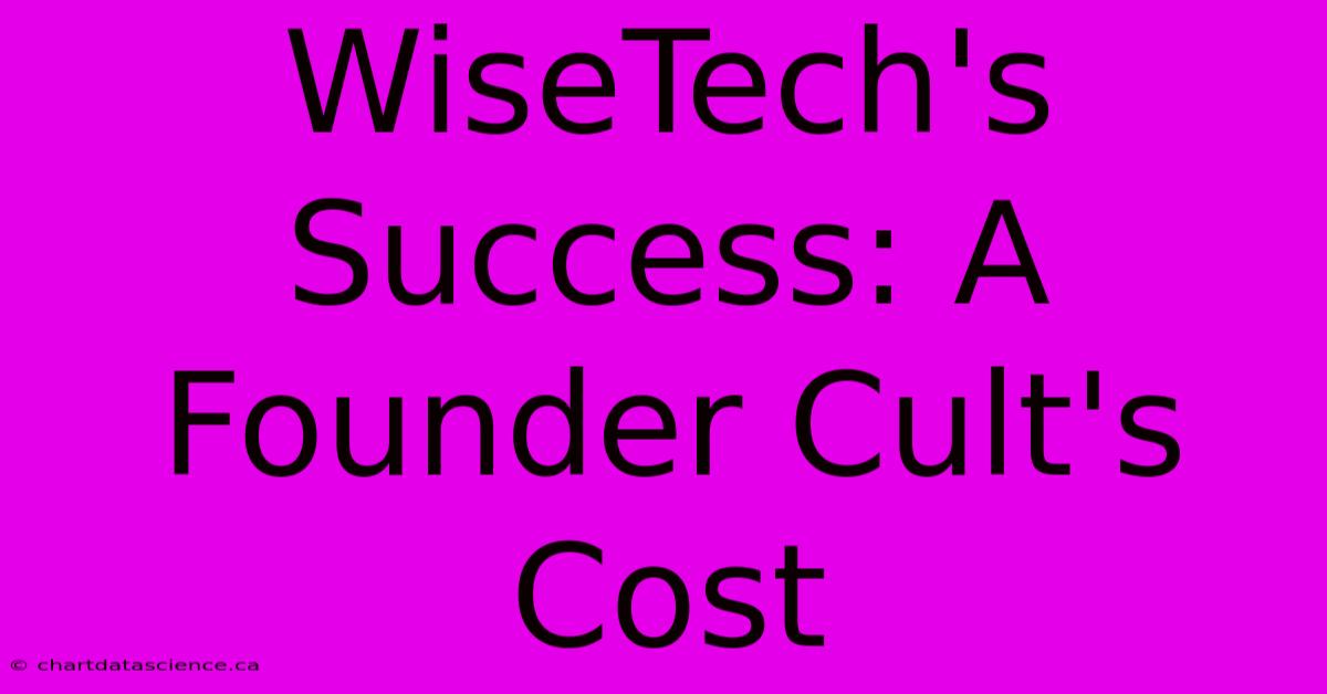 WiseTech's Success: A Founder Cult's Cost