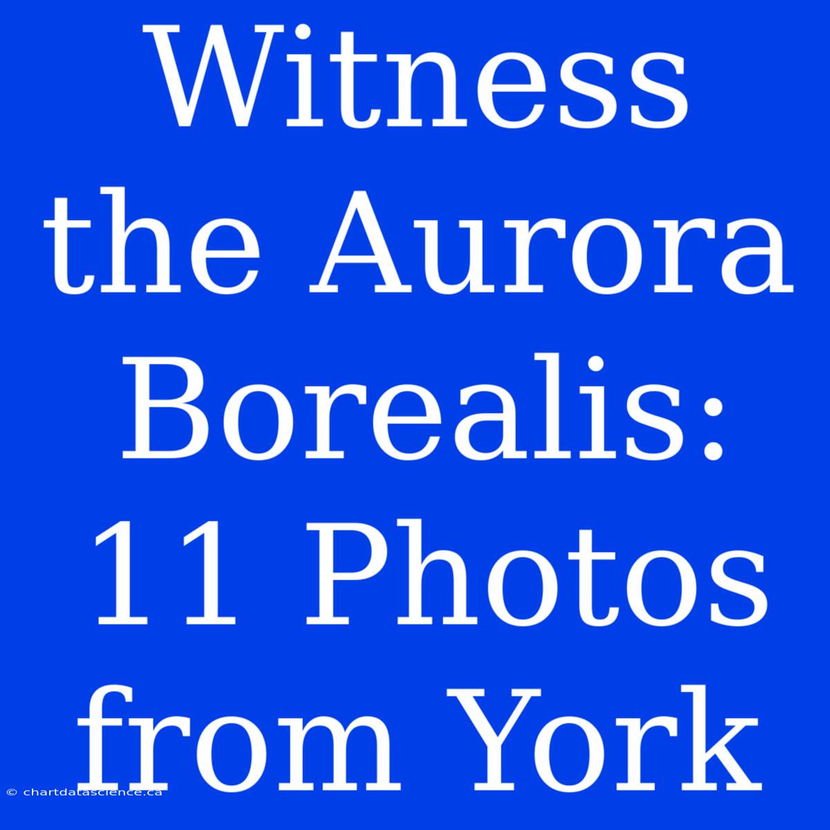 Witness The Aurora Borealis: 11 Photos From York