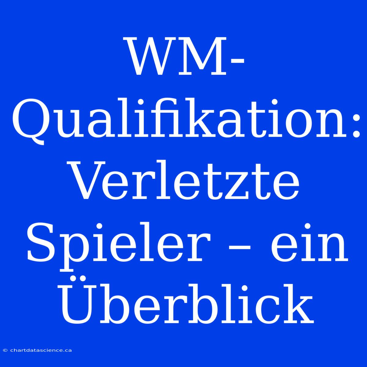 WM-Qualifikation: Verletzte Spieler – Ein Überblick