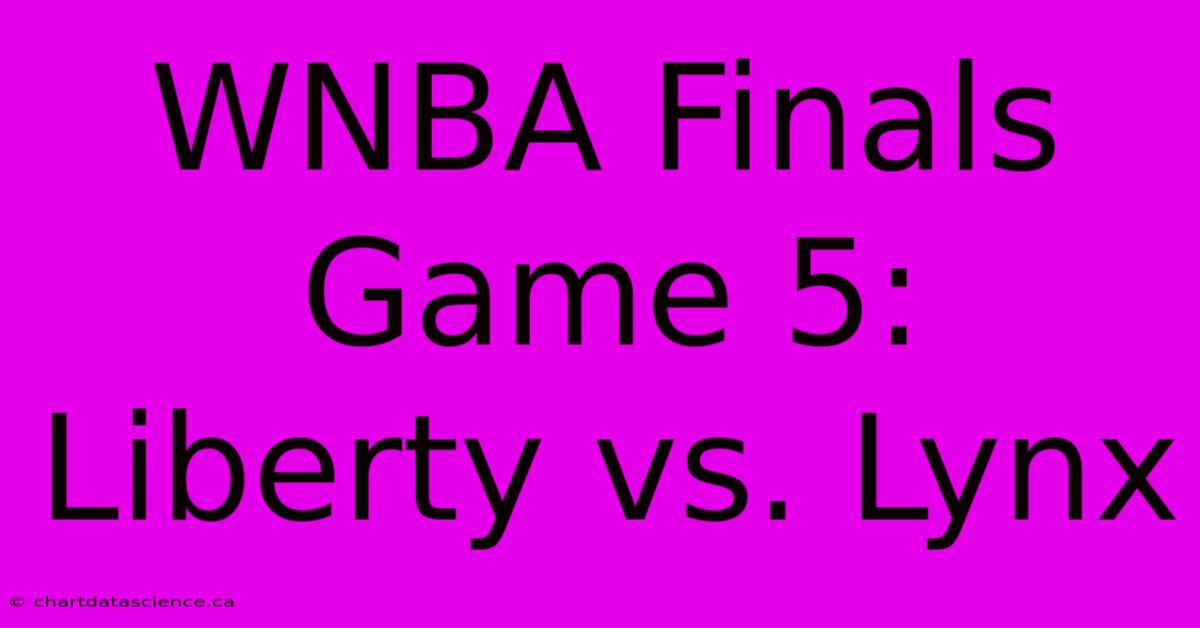 WNBA Finals Game 5: Liberty Vs. Lynx