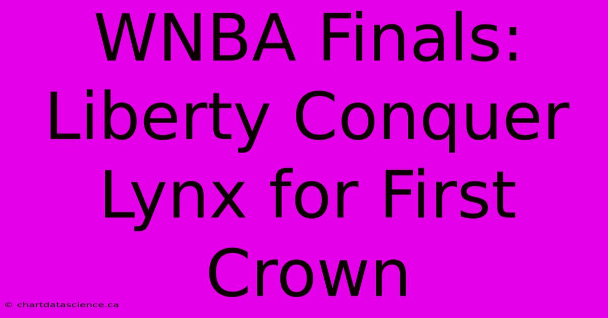 WNBA Finals: Liberty Conquer Lynx For First Crown