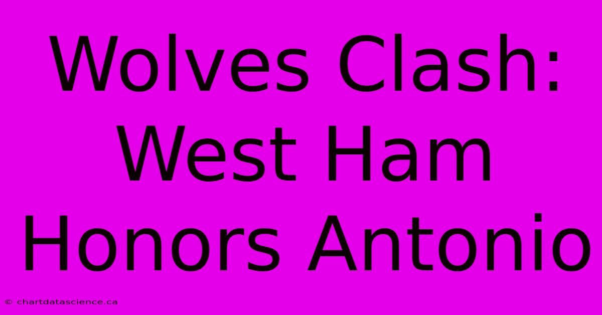 Wolves Clash: West Ham Honors Antonio