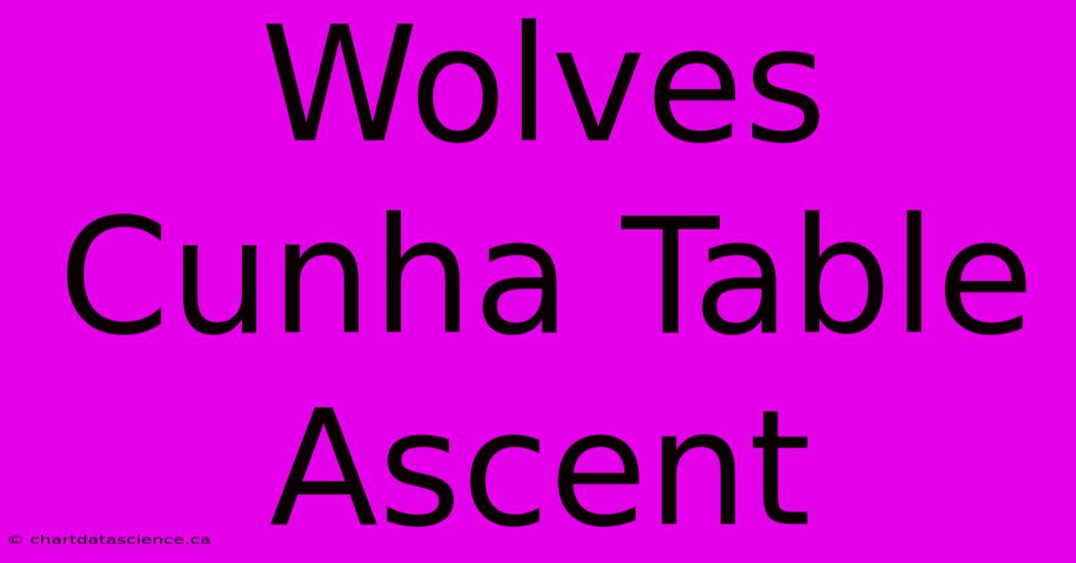 Wolves Cunha Table Ascent