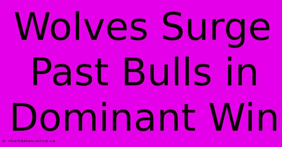 Wolves Surge Past Bulls In Dominant Win