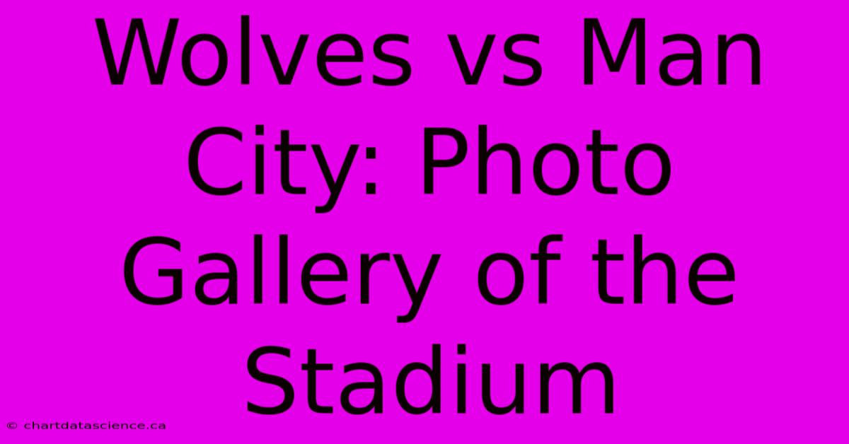 Wolves Vs Man City: Photo Gallery Of The Stadium