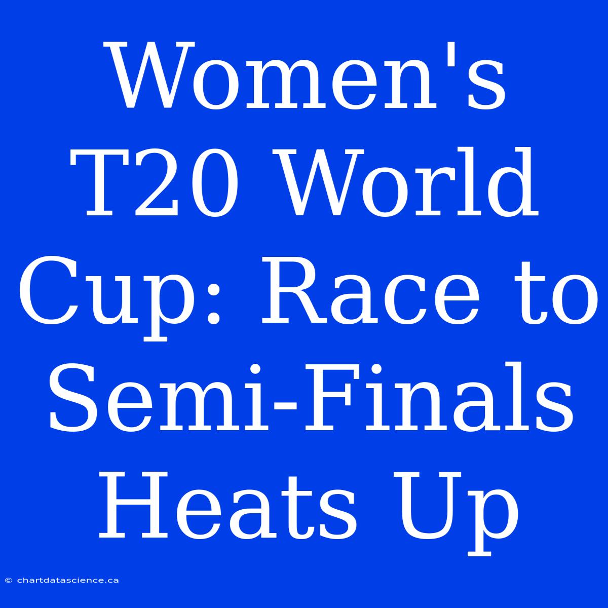 Women's T20 World Cup: Race To Semi-Finals Heats Up