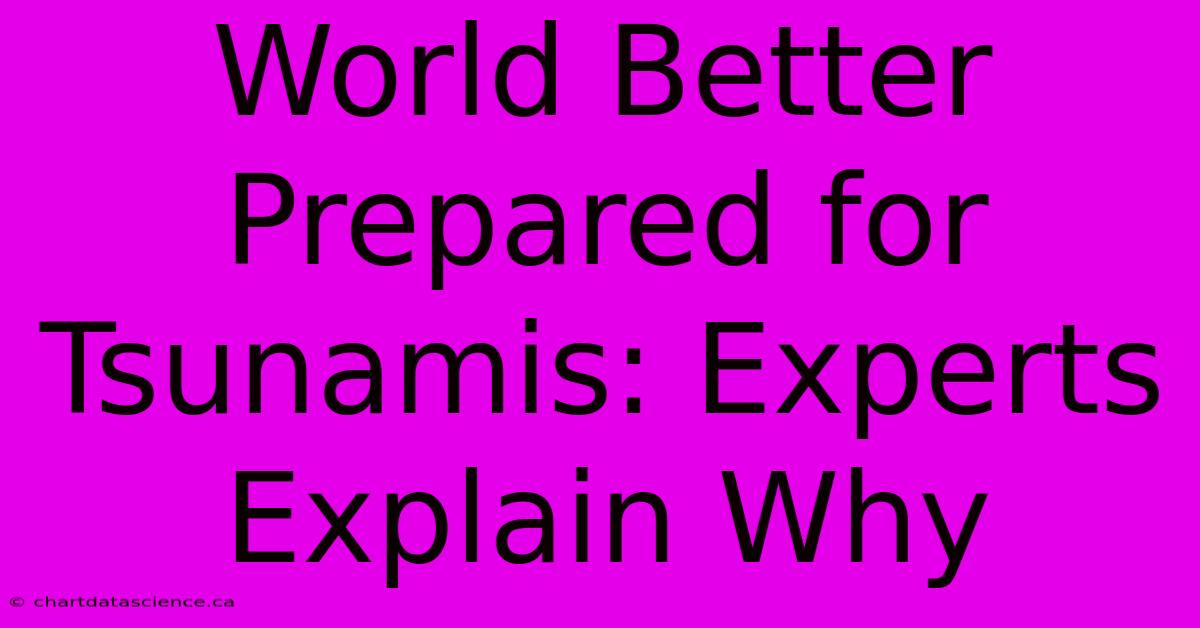 World Better Prepared For Tsunamis: Experts Explain Why 