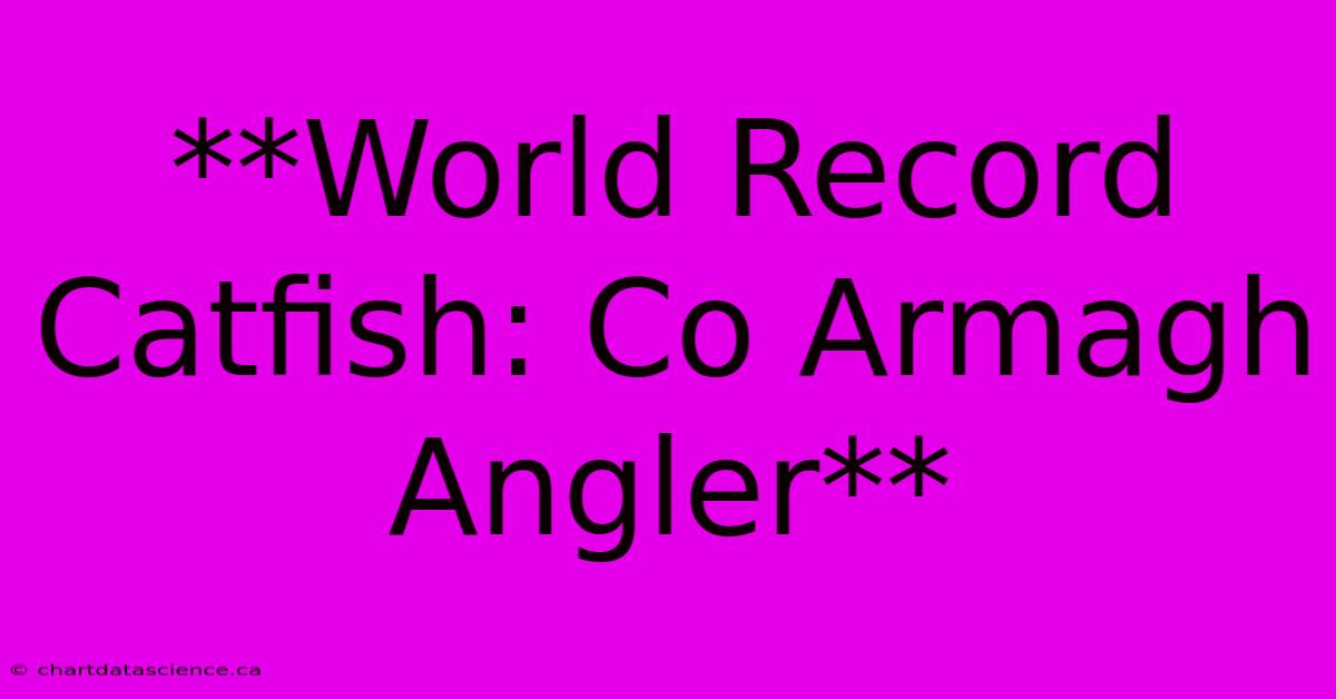 **World Record Catfish: Co Armagh Angler**