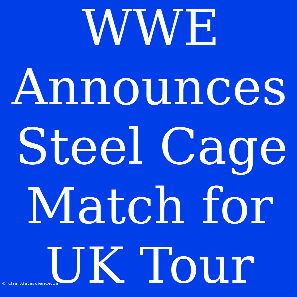 WWE Announces Steel Cage Match For UK Tour