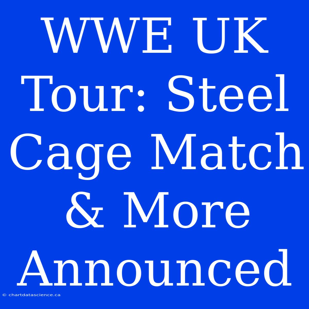 WWE UK Tour: Steel Cage Match & More Announced