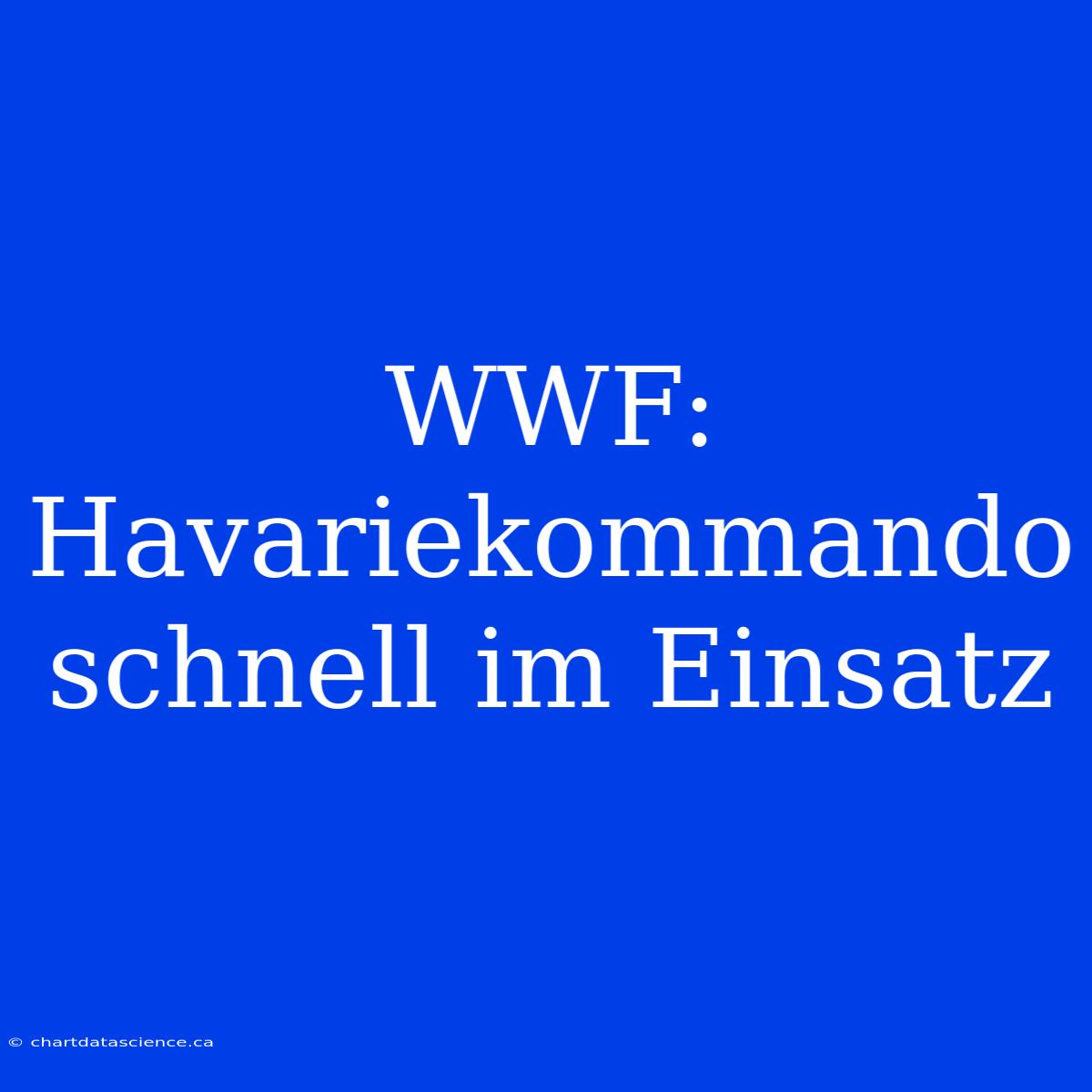 WWF: Havariekommando Schnell Im Einsatz