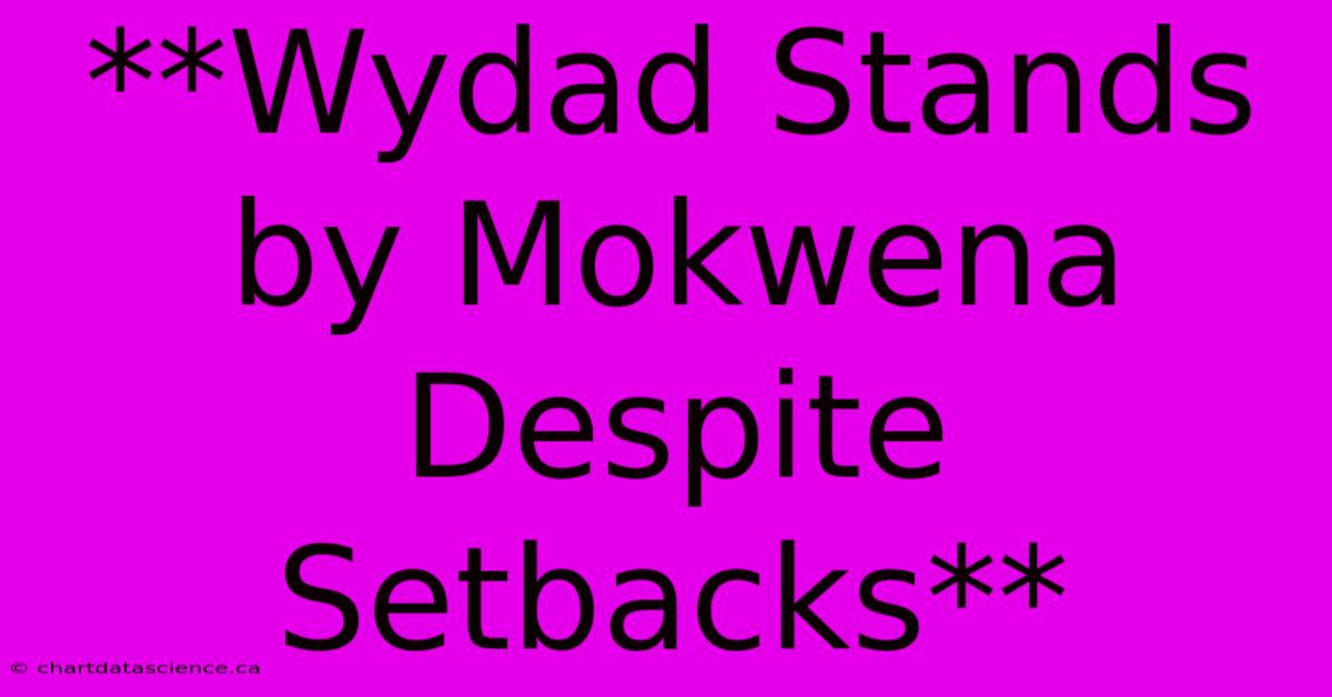 **Wydad Stands By Mokwena Despite Setbacks** 