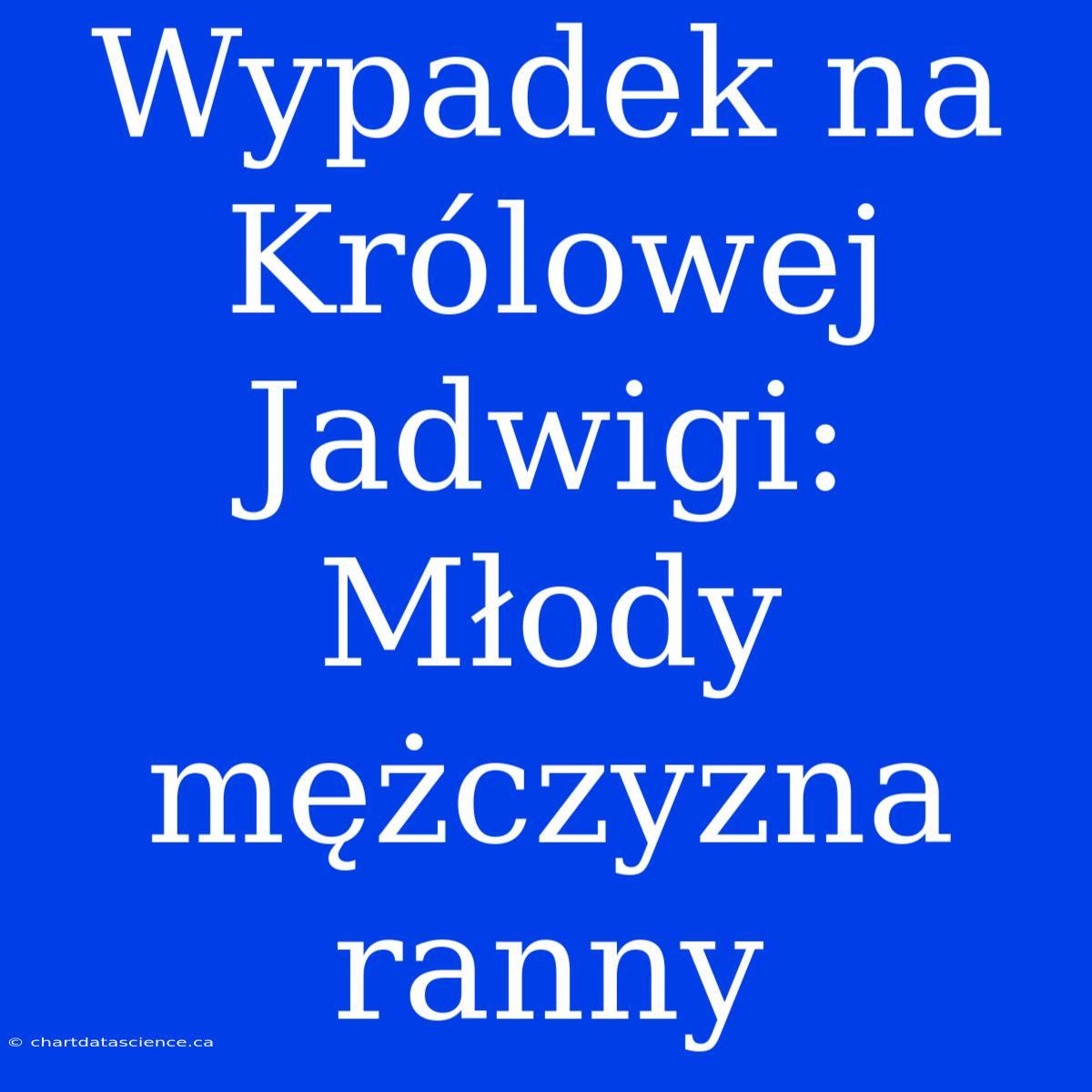 Wypadek Na Królowej Jadwigi: Młody Mężczyzna Ranny