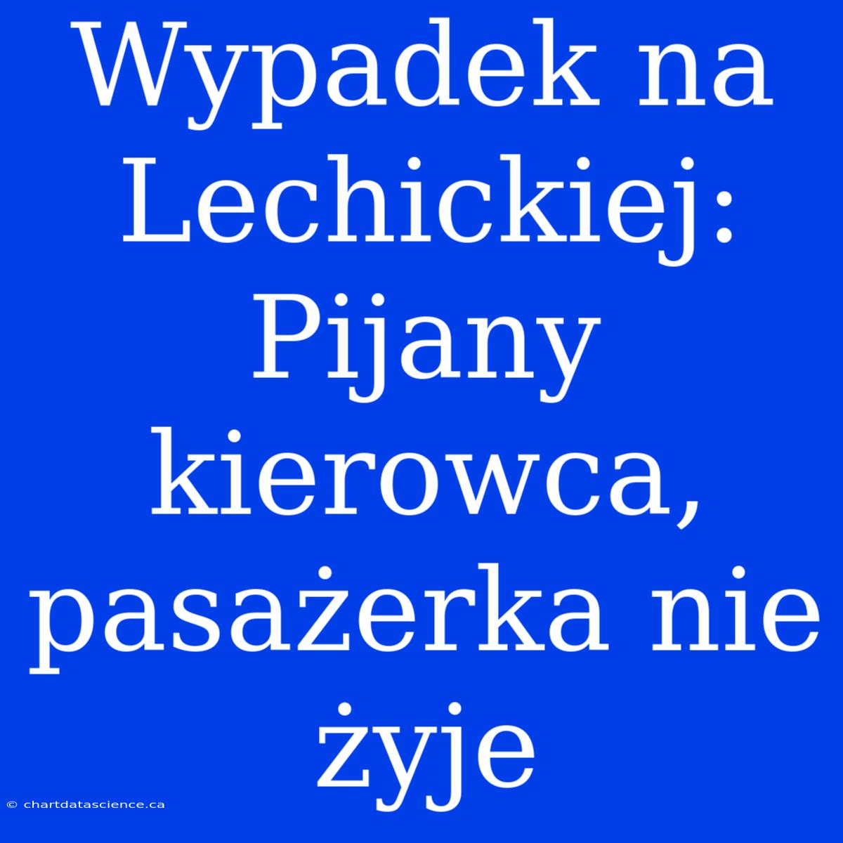 Wypadek Na Lechickiej: Pijany Kierowca, Pasażerka Nie Żyje