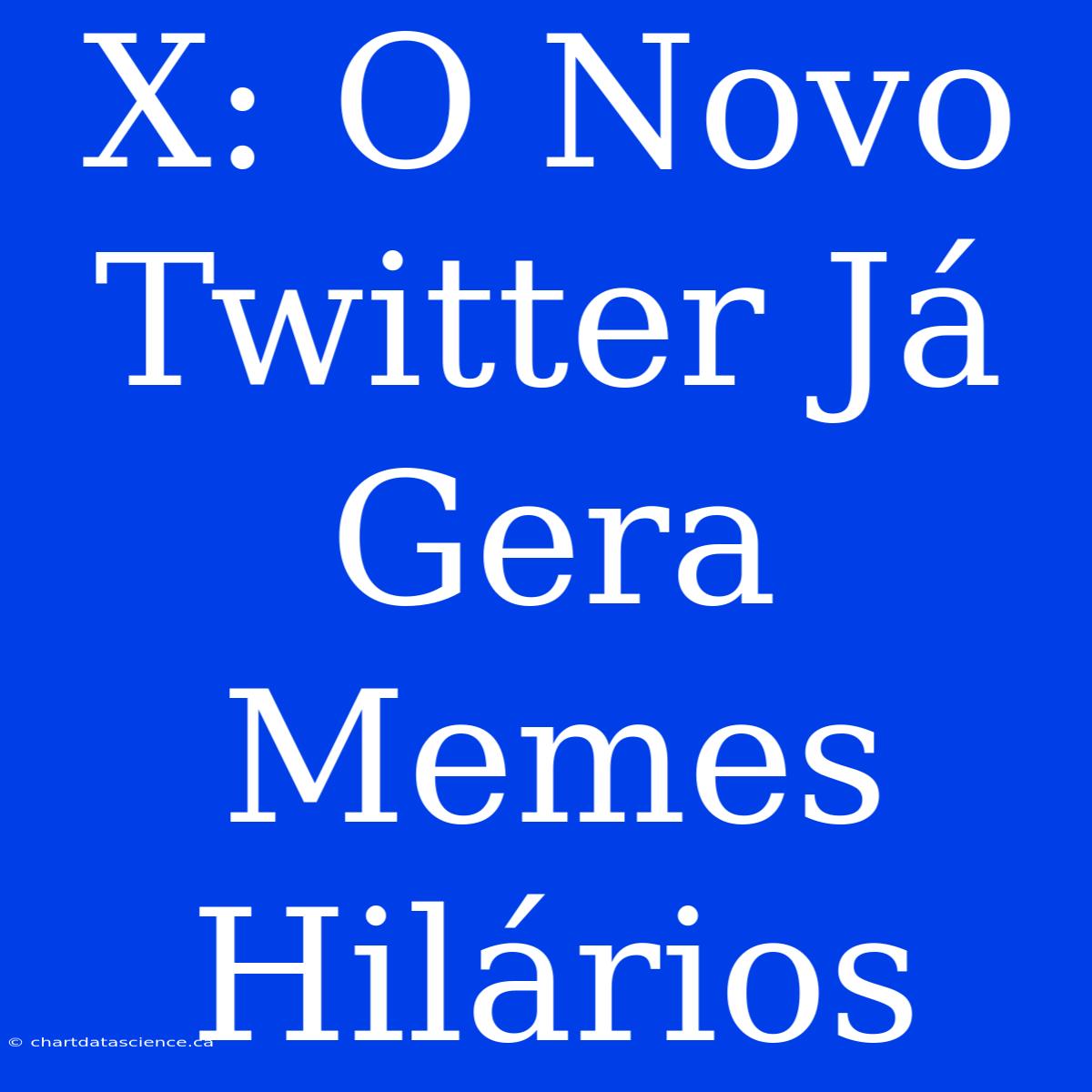 X: O Novo Twitter Já Gera Memes Hilários