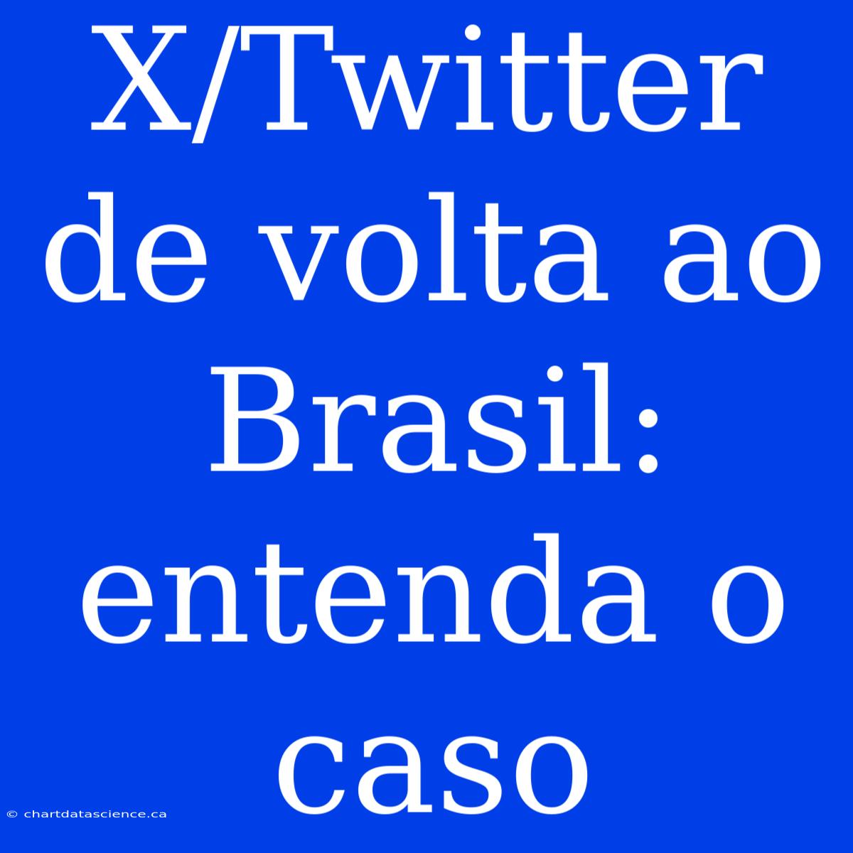 X/Twitter De Volta Ao Brasil: Entenda O Caso