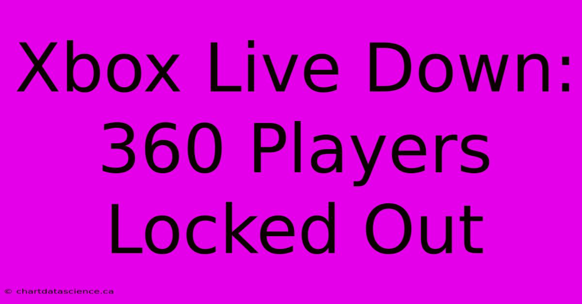 Xbox Live Down: 360 Players Locked Out