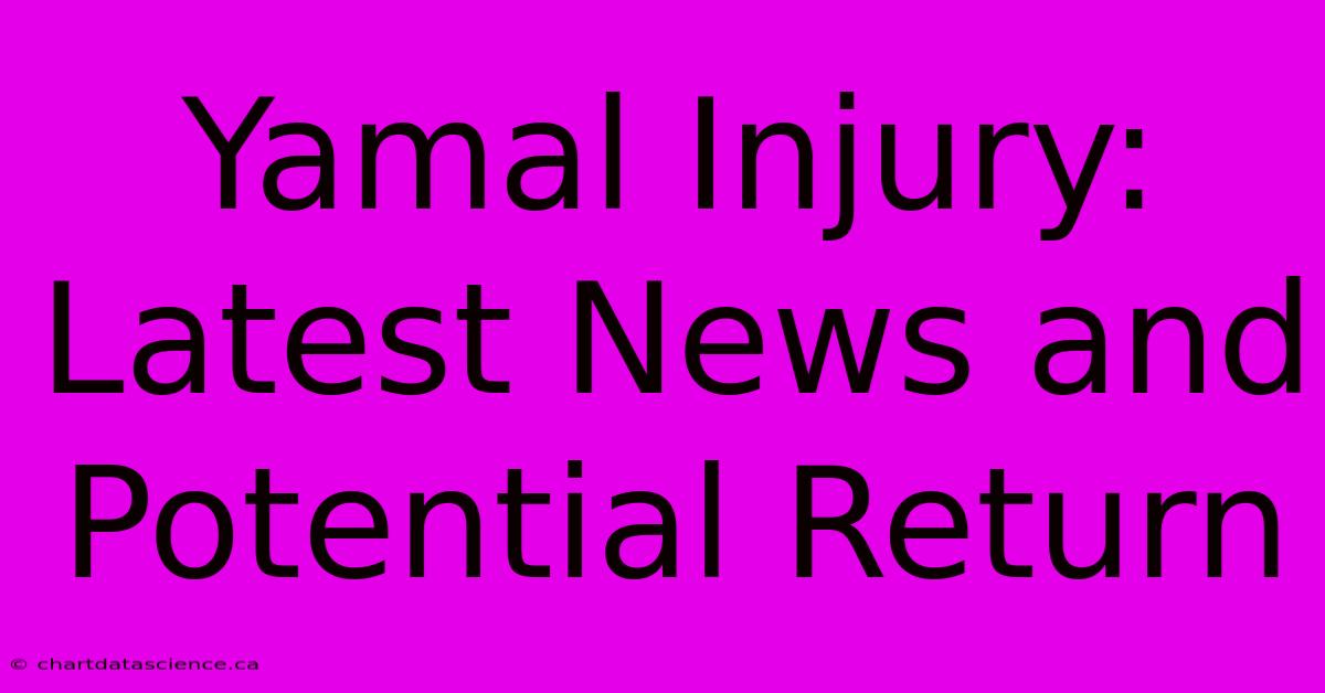 Yamal Injury: Latest News And Potential Return