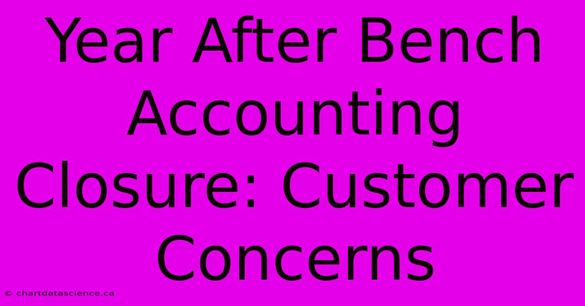 Year After Bench Accounting Closure: Customer Concerns