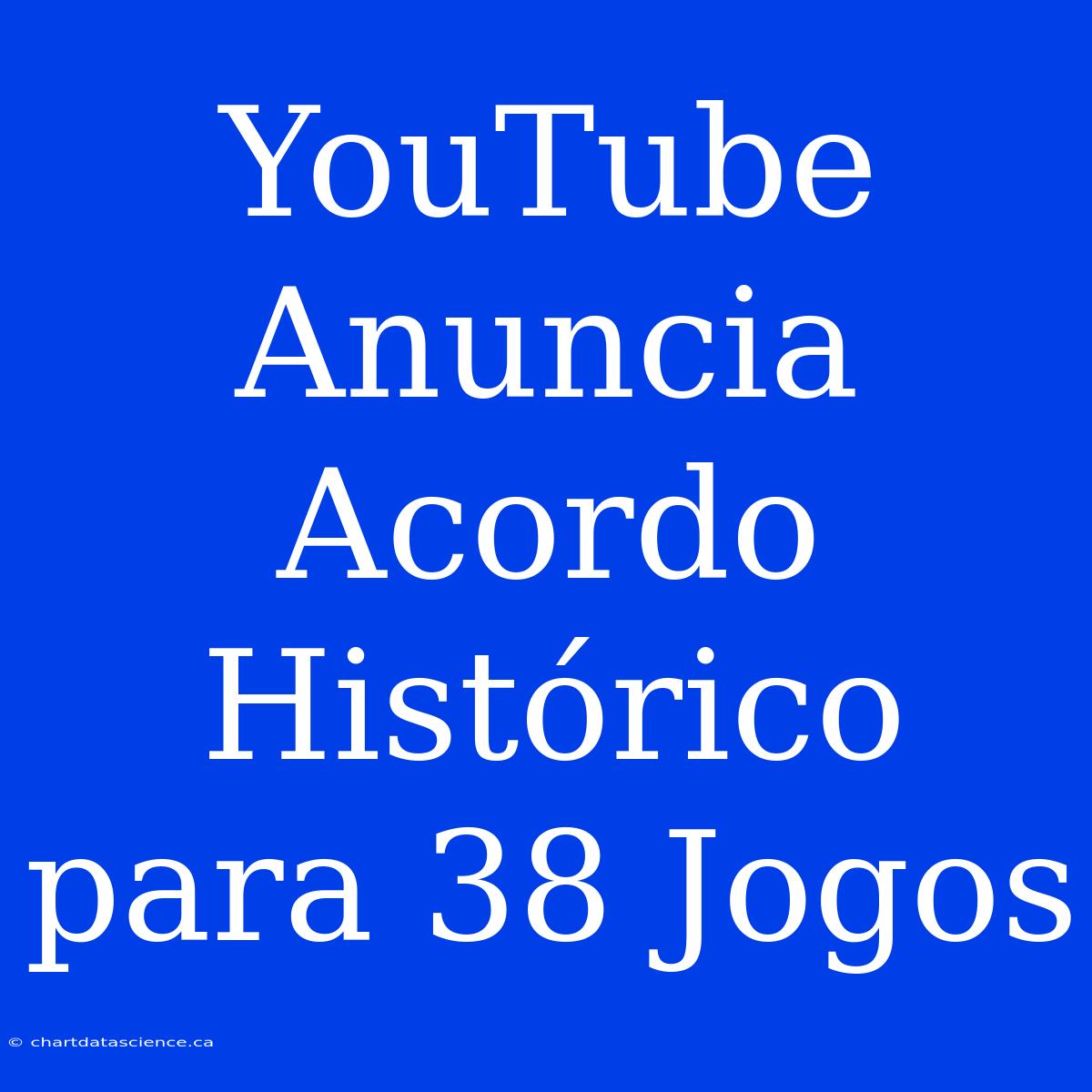 YouTube Anuncia Acordo Histórico Para 38 Jogos