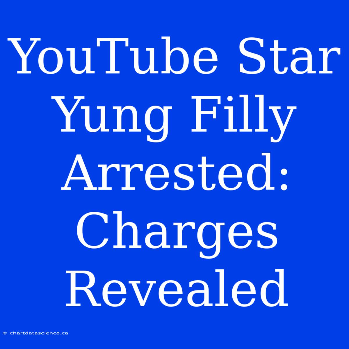 YouTube Star Yung Filly Arrested: Charges Revealed