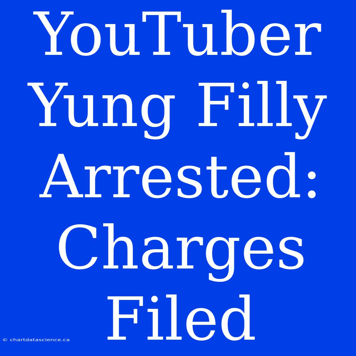 YouTuber Yung Filly Arrested: Charges Filed