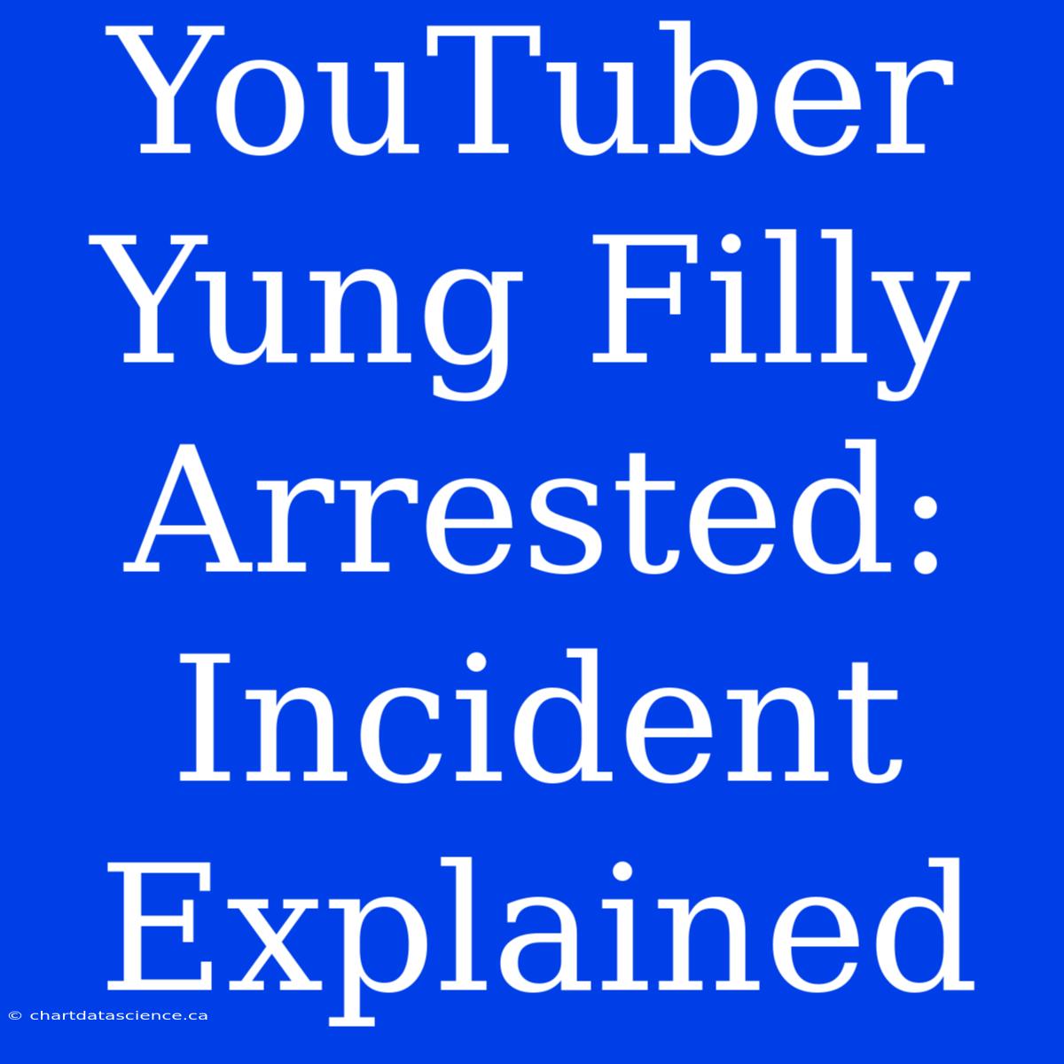 YouTuber Yung Filly Arrested: Incident Explained