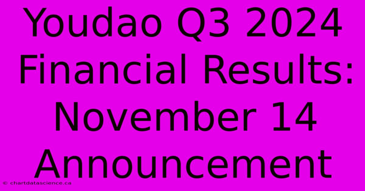 Youdao Q3 2024 Financial Results: November 14 Announcement