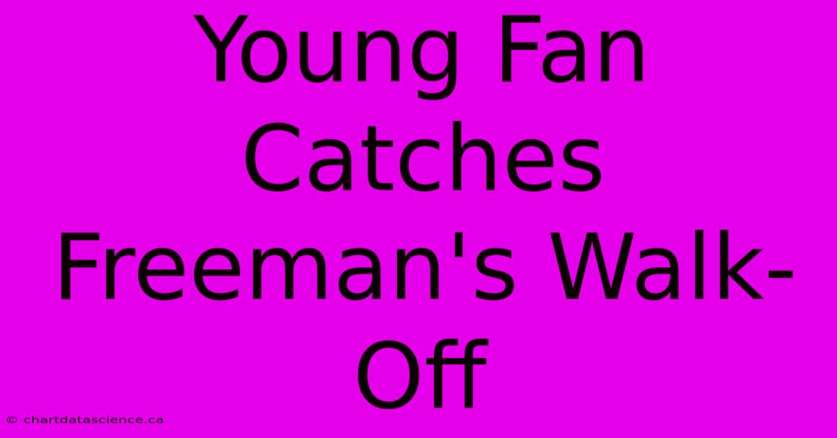 Young Fan Catches Freeman's Walk-Off