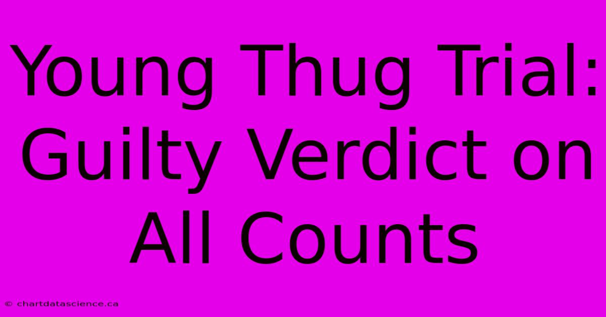 Young Thug Trial: Guilty Verdict On All Counts