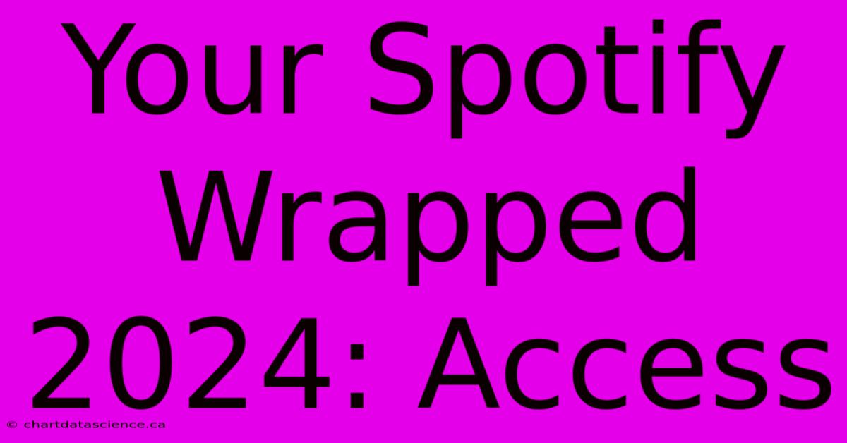 Your Spotify Wrapped 2024: Access