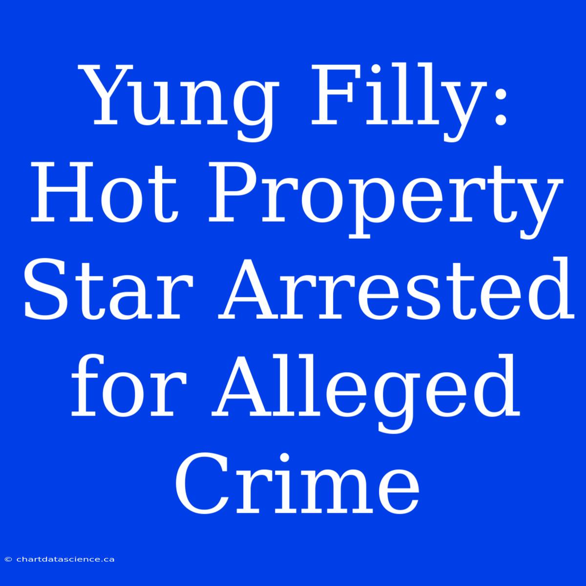 Yung Filly: Hot Property Star Arrested For Alleged Crime