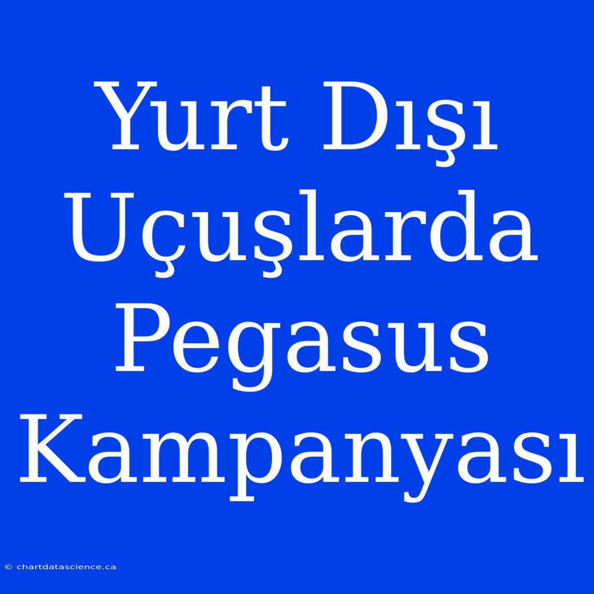 Yurt Dışı Uçuşlarda Pegasus Kampanyası