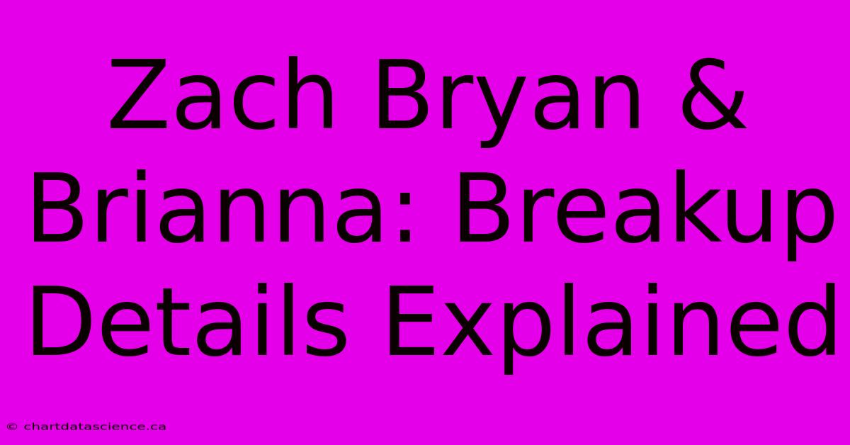 Zach Bryan & Brianna: Breakup Details Explained