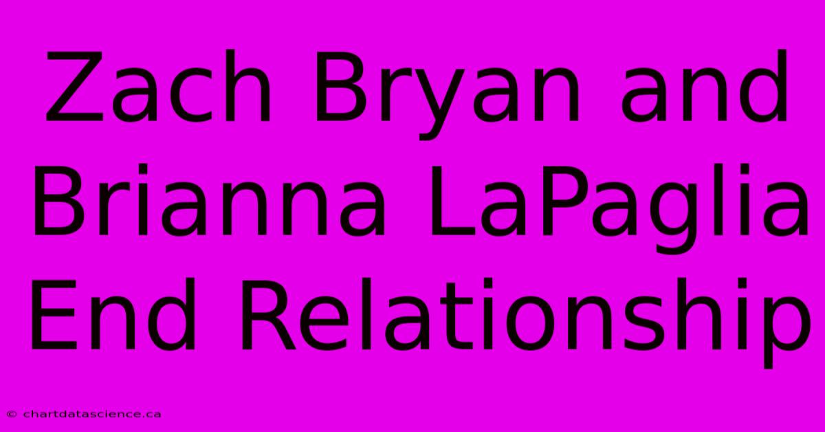 Zach Bryan And Brianna LaPaglia End Relationship