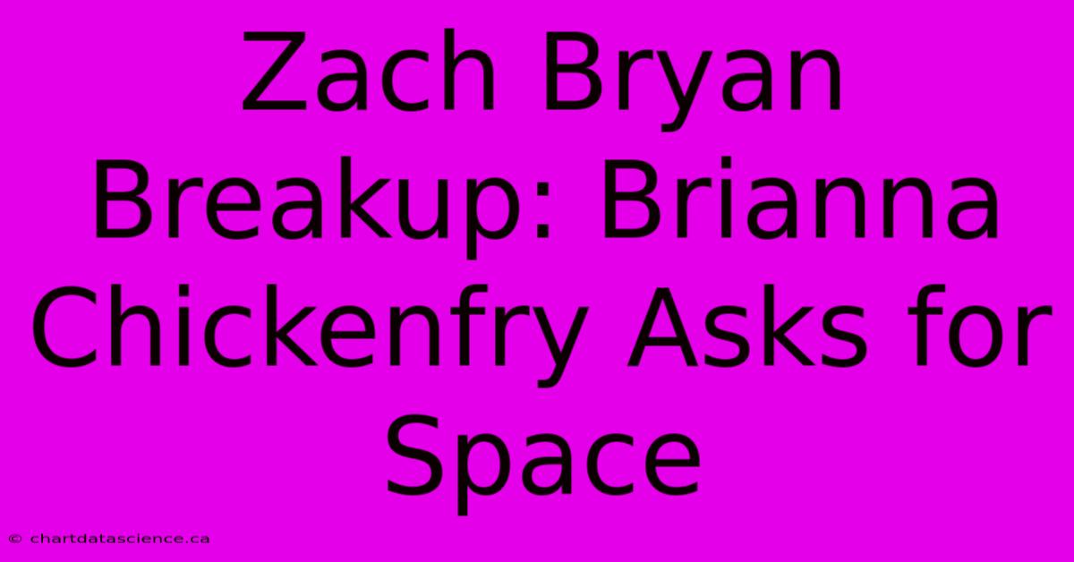 Zach Bryan Breakup: Brianna Chickenfry Asks For Space