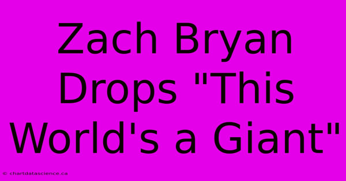 Zach Bryan Drops 