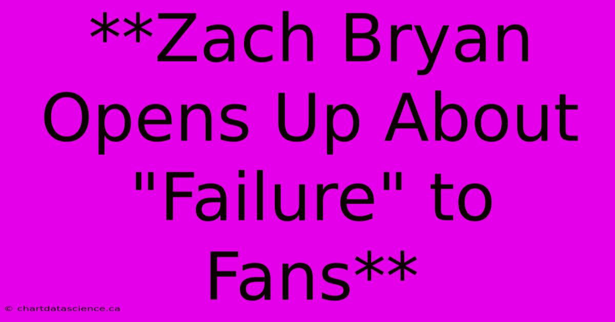 **Zach Bryan Opens Up About 