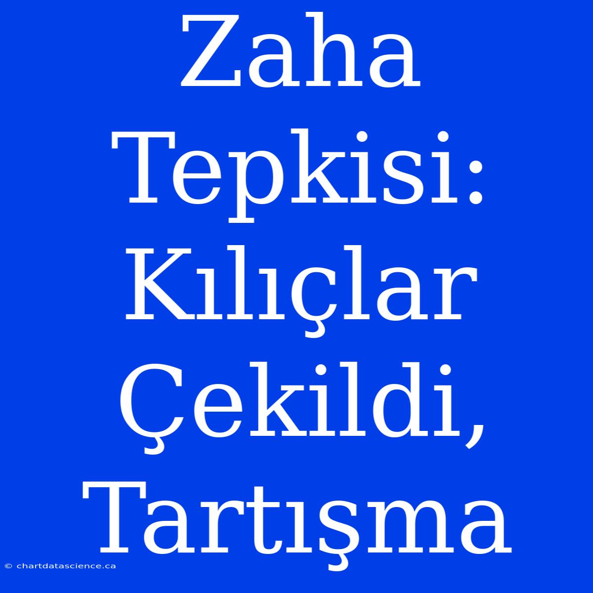 Zaha Tepkisi: Kılıçlar Çekildi, Tartışma