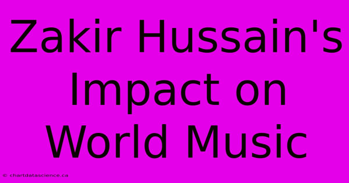 Zakir Hussain's Impact On World Music