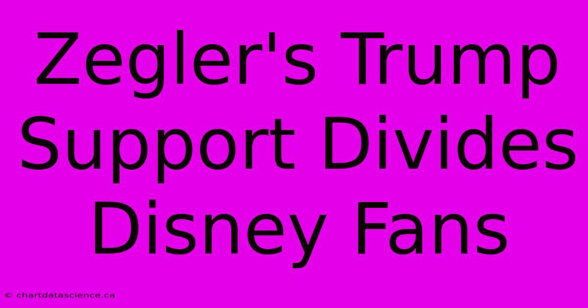 Zegler's Trump Support Divides Disney Fans 