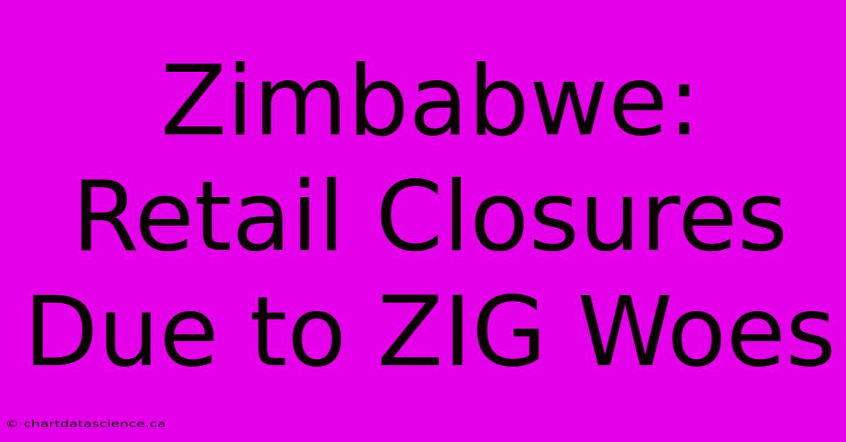 Zimbabwe: Retail Closures Due To ZIG Woes