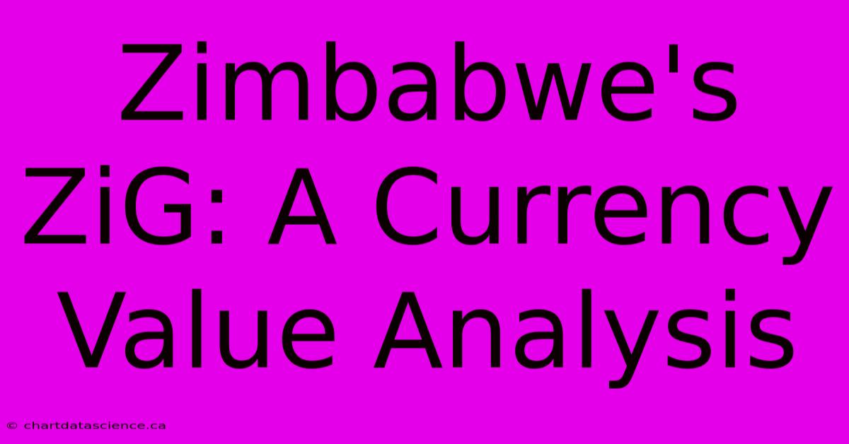 Zimbabwe's ZiG: A Currency Value Analysis 