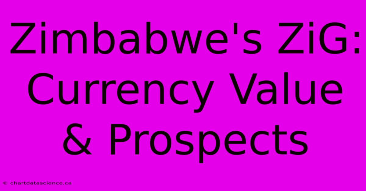 Zimbabwe's ZiG: Currency Value & Prospects