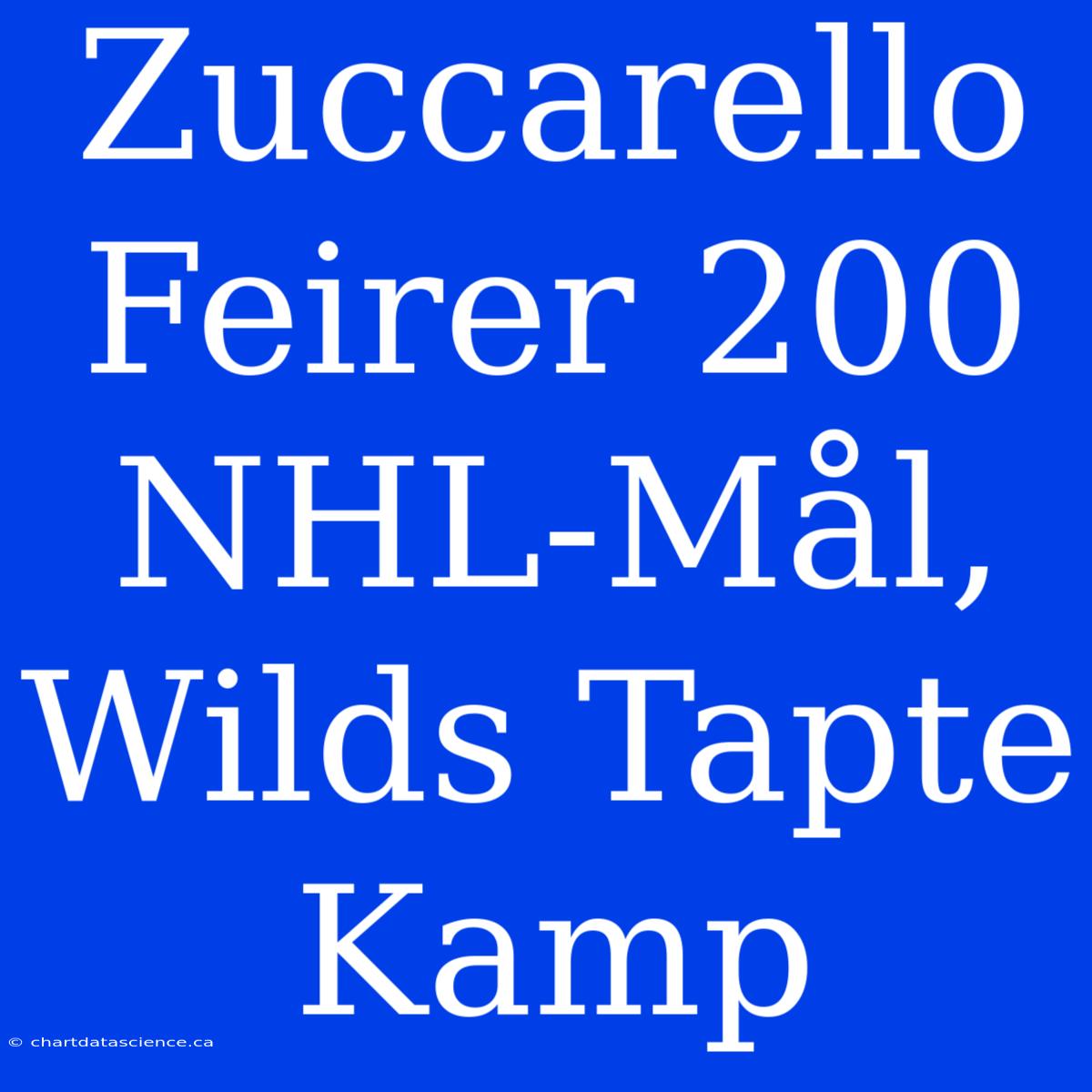 Zuccarello Feirer 200 NHL-Mål, Wilds Tapte Kamp